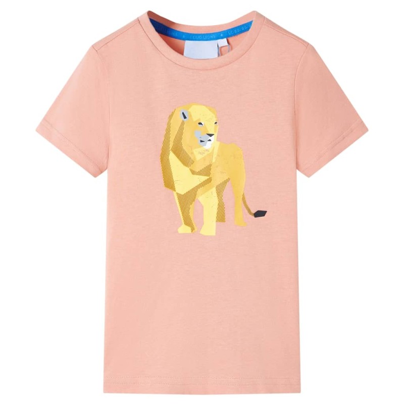 Kinder-T-Shirt Hellorange 140