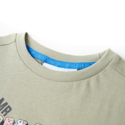 Kinder-T-Shirt Helles Khaki 128