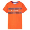 Kinder-T-Shirt Dunkelorange 140