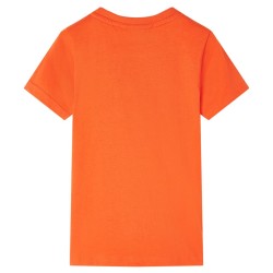 Kinder-T-Shirt Dunkelorange 140