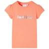 Kinder-T-Shirt mit Flügelärmeln Neonorange 140