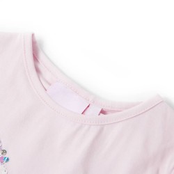 Kinder-T-Shirt mit Flügelärmeln Zartrosa 116