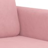 3-Sitzer-Sofa Rosa 180 cm Samt