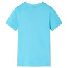 Kinder-T-Shirt Aquablau 92