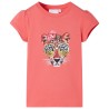 Kinder-T-Shirt Korallenrosa 92