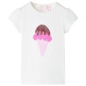 Kinder-T-Shirt Ecru 116