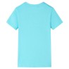 Kinder-T-Shirt Aquablau 104