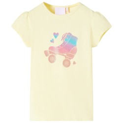 Kinder-T-Shirt Zartgelb 140