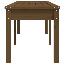 Gartenbank 2-Sitzer Honigbraun 159,5x44x45 cm Massivholz Kiefer