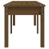 Gartenbank 2-Sitzer Honigbraun 159,5x44x45 cm Massivholz Kiefer