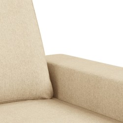 2-Sitzer-Sofa Creme 140 cm Stoff