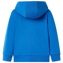 Kinder-Kapuzenpullover mit Reißverschluss Blau 128