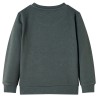 Kinder-Sweatshirt Dunkles Khaki 140