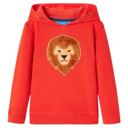 Kinder-Kapuzenpullover Rot 104