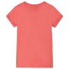 Kinder-T-Shirt Korallenrosa 140