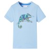 Kinder-Kurzarmshirt Hellblau 128