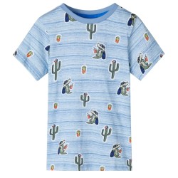 Kinder-T-Shirt Blaumischung 92