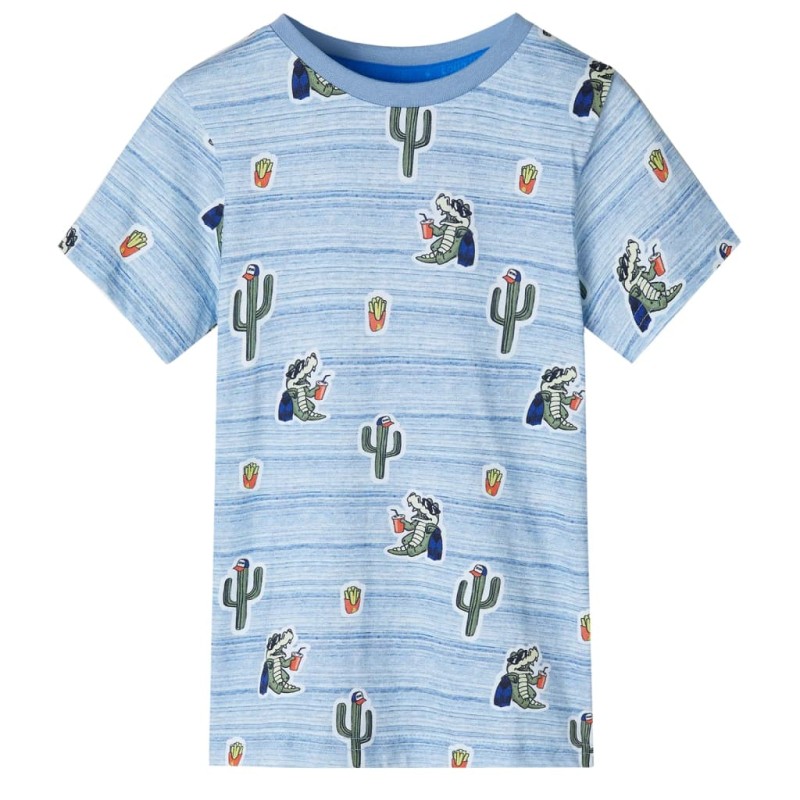 Kinder-T-Shirt Blaumischung 92