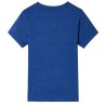 Kinder-T-Shirt Dunkelblau Melange 140