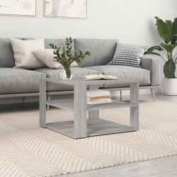 Couchtisch Grau Sonoma 59,5x59,5x40 cm Holzwerkstoff