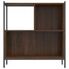 Bücherregal Braun Eichen-Optik 72x28x77,5 cm Holzwerkstoff