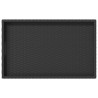 Tabletttisch Klappbar Schwarz 65x40x75 cm Poly Rattan