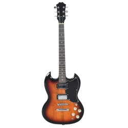 E-Gitarre für Anfänger mit Tasche Braun und Schwarz 4/4 39"