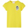 Kinder-T-Shirt Knallgelb 92