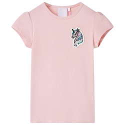 Kinder-T-Shirt Hellrosa 128