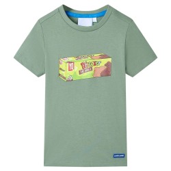 Kinder-Kurzarmshirt Khaki 128