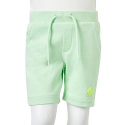 Kindershorts mit Kordelzug Knallgrün 116