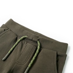 Kindershorts mit Kordelzug Dunkles Khaki 128