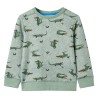 Kinder-Sweatshirt Hellkhaki Melange 104