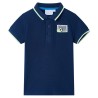 Kinder-Poloshirt Marineblau 140