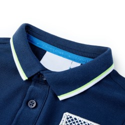 Kinder-Poloshirt Marineblau 140