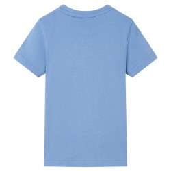 Kinder-T-Shirt Mittelblau 92