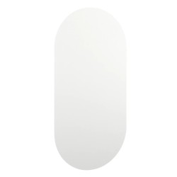 Spiegel mit LED-Leuchten 60x30 cm Glas Oval