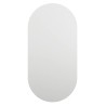 Spiegel mit LED-Leuchten 60x30 cm Glas Oval