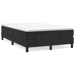 Boxspringbett mit Matratze Schwarz 120x190 cm Samt