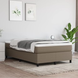 Boxspringbett mit Matratze Taupe 120x190 cm Stoff