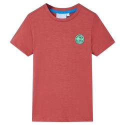 Kinder-T-Shirt Paprikarot 128