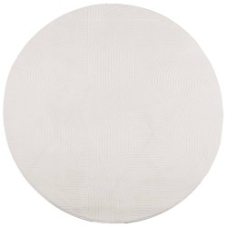 Teppich IZA Kurzflor Skandinavischer Look Creme Ø 160 cm