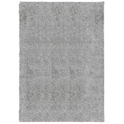 Shaggy-Teppich PAMPLONA Hochflor Modern Grau 120x170 cm