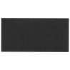 Wandpaneele 12 Stk. Schwarz 30x15 cm Stoff 0,54 m²