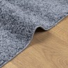 Teppich Shaggy Hochflor Modern Blau 80x200 cm