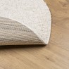 Teppich Shaggy Hochflor Modern Creme Ø 280 cm