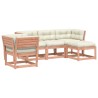 5-tlg. Garten-Lounge-Set mit Kissen Massivholz Douglasie