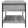 Couchtisch Grau Sonoma 100x50x50 cm Holzwerkstoff und Metall