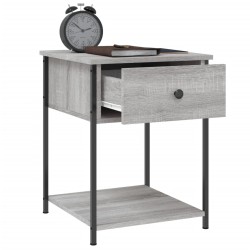 Nachttische 2 Stk. Grau Sonoma 44x45x58 cm Holzwerkstoff