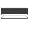 Couchtisch Schwarz 100x50x45 cm Holzwerkstoff und Metall